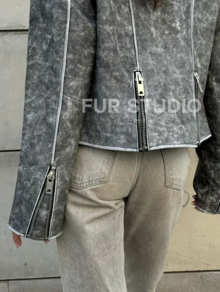 Косуха из натуральной кожи  VINTAGE COLLECTION - фото 4