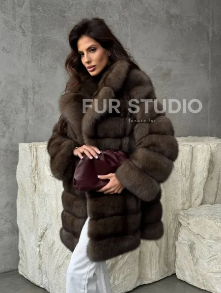 Женская шуба из соболя - фото 9