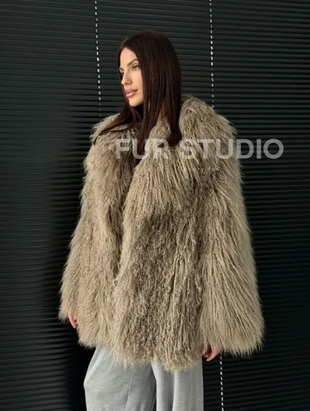 Полушубок из ламы - фото 13