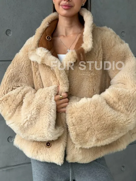 Дубленка - куртка двухсторонняя - фото 5