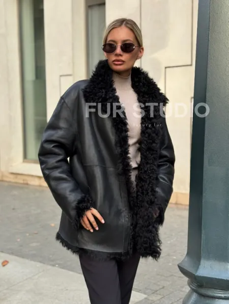 Дубленка из натуральной овчины Тиградо - фото 8