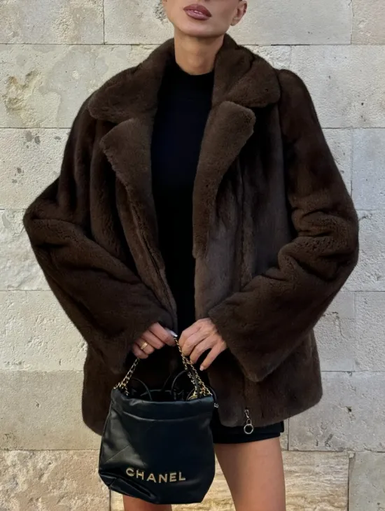 Норковая куртка (косуха) из аукционной скандинавской норки - фото 2