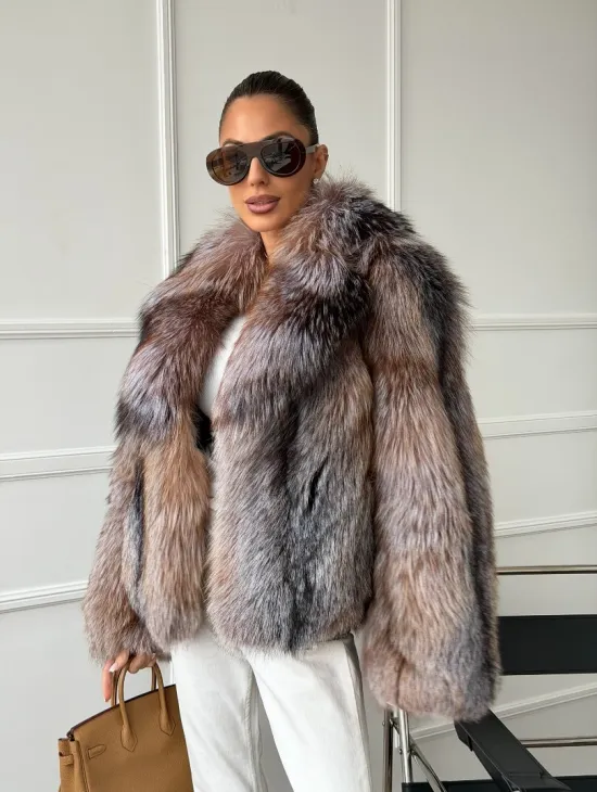 Полушубок из чернобурки - фото 9