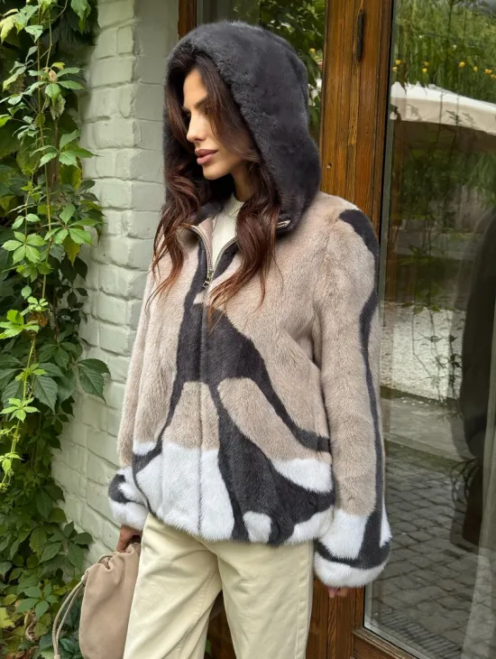 Норковая куртка женская - фото 6