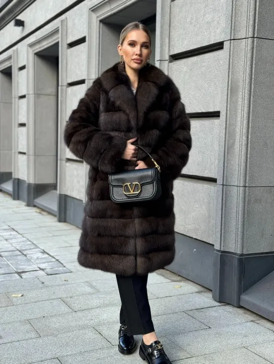 Шуба из соболиного меха - фото 11