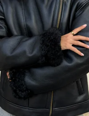 Дубленка авиатор зимняя - фото 1