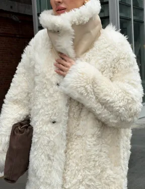 Белая шубка из тиградо - фото 5