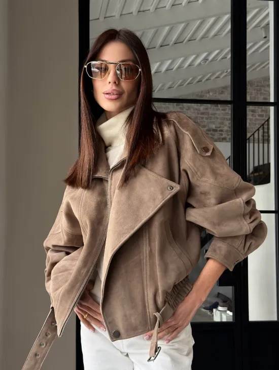 Куртка - бомбер весенняя оверсайз - фото 20